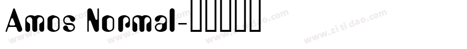 Amos Normal字体转换